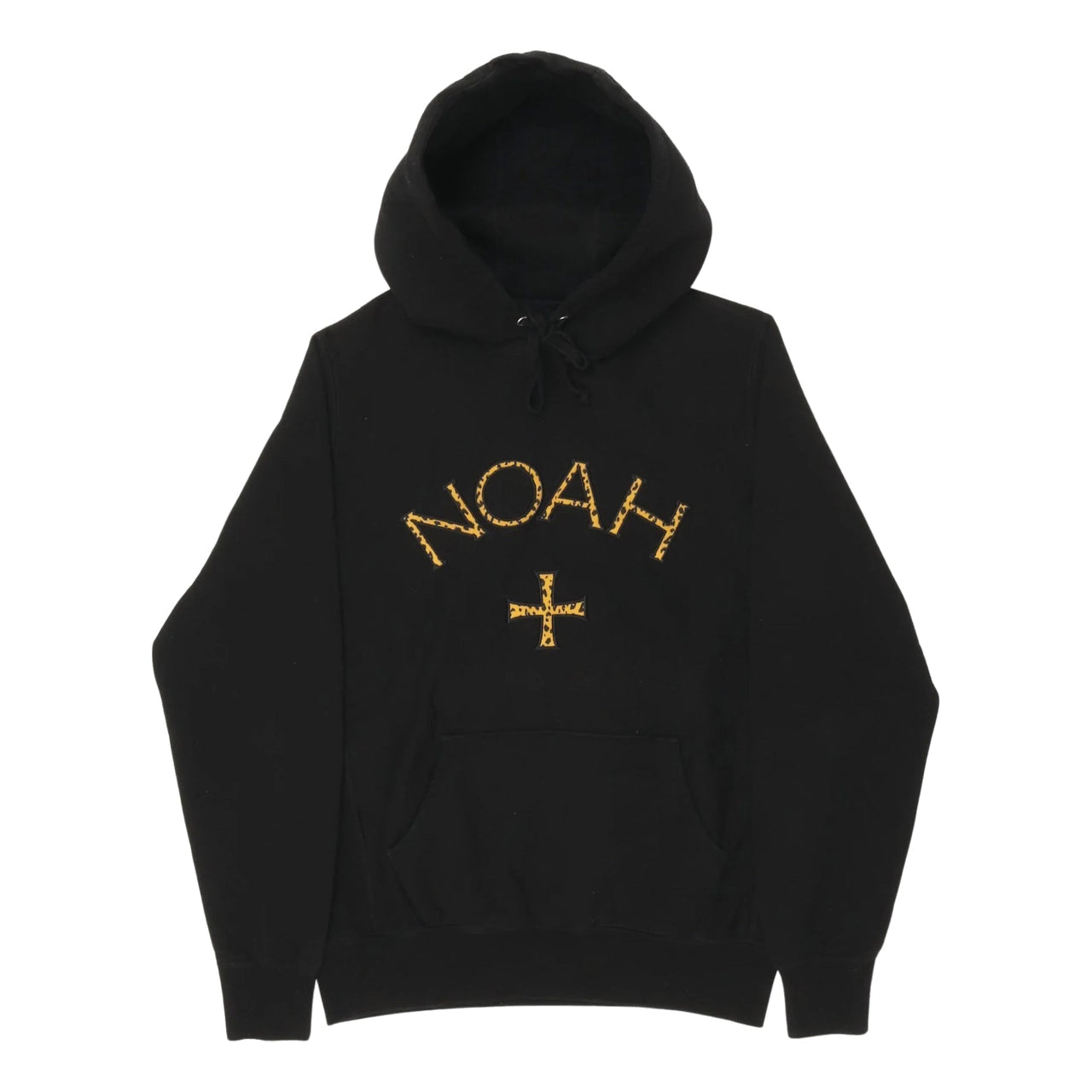 NOAH Cheetah Core Logo Hoodie 'Black' CHEETAHCORE1-BLACK