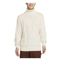 Nike Cable Knit Turtleneck Sweaters 'Beige' FB7771-072