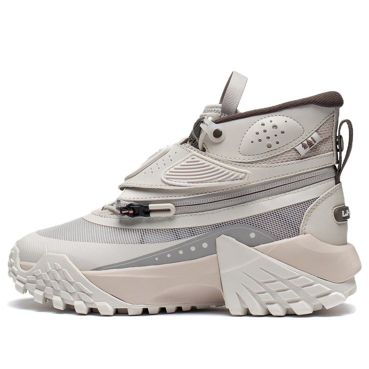 (WMNS) Li-Ning Counterflow Linchuan Dream Pursuit High Top 'Beige Grey' AGLS152-1