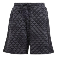 (WMNS) adidas originals Trefoil Monogram Shorts 'Black' II3189