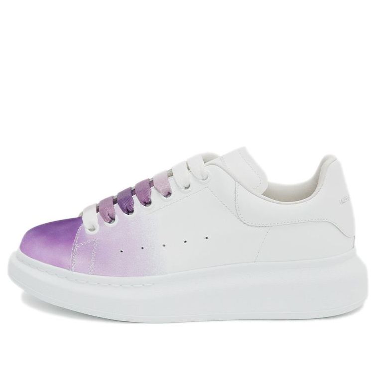 (WMNS) Alexander McQueen Oversized Sneakers 'White Purple' 650791WHZ4N9104