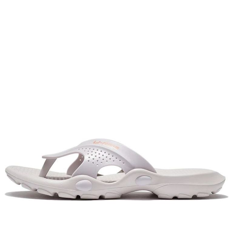 Li-Ning Casual Sports Slippers White Gray AGAS007-2