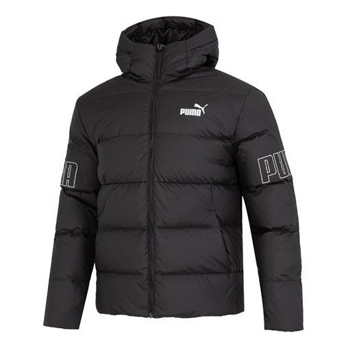 PUMA Power Hooded Down Puffer Jacket 'Black' 676032-01