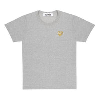 (WMNS) COMME des GARCONS PLAY Gold Heart Tee 'Grey' AZ-T215-051-3