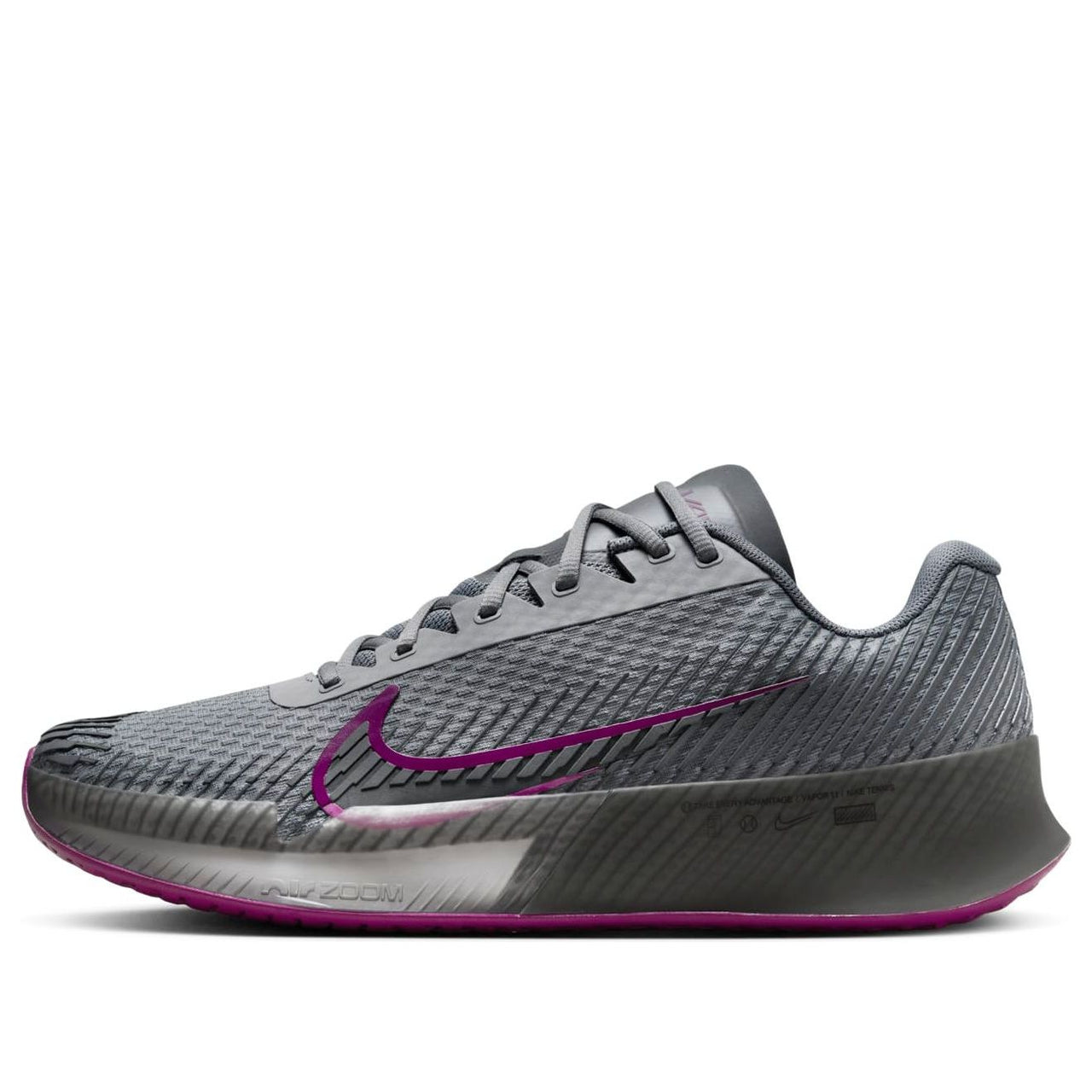 Nike Court Air Zoom Vapor 11 HC 'Smoke Grey Sangria' DR6966-005