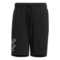 Men's adidas neo x . Crossover Cartoon Stripe Athleisure Casual Sports Shorts Black HD7259