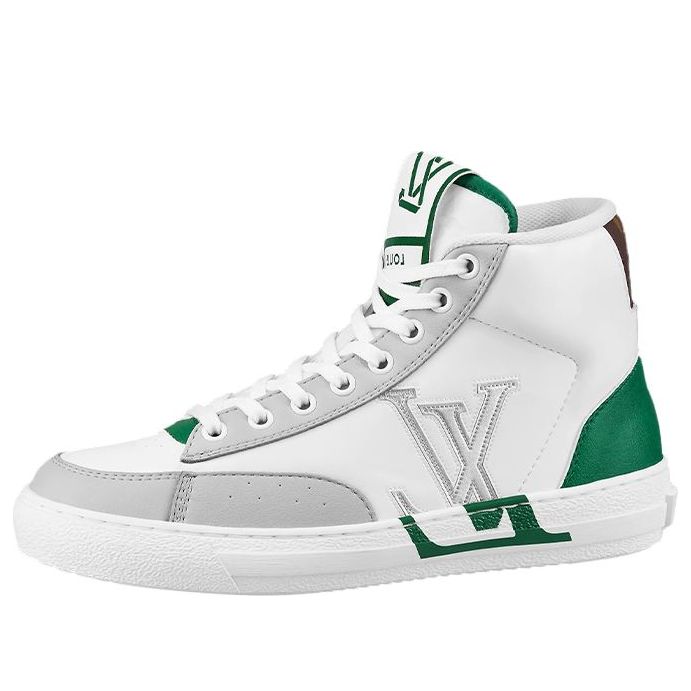 (WMNS) LOUIS VUITTON Charlie Ankle Sneakers 'Grey Green' 1A9S50
