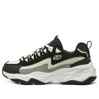(WMNS) Skechers DLITES 1.0 'Black Beige' 896282-BKNT