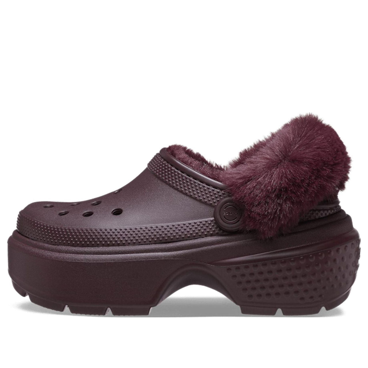 (WMNS) Crocs Stomp Lined Clogs 'Dark Cherry' 208546-6WD
