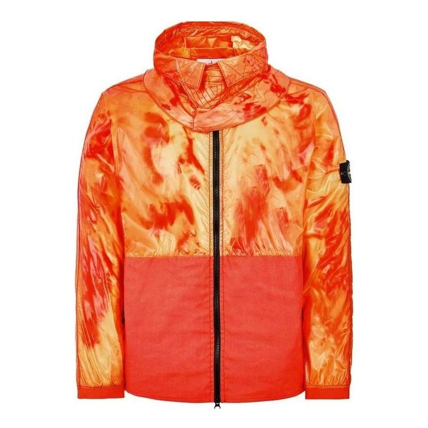 STONE ISLAND Heat Reactive Hooded Nylon Jacket 'Orange' 761541599-V0032