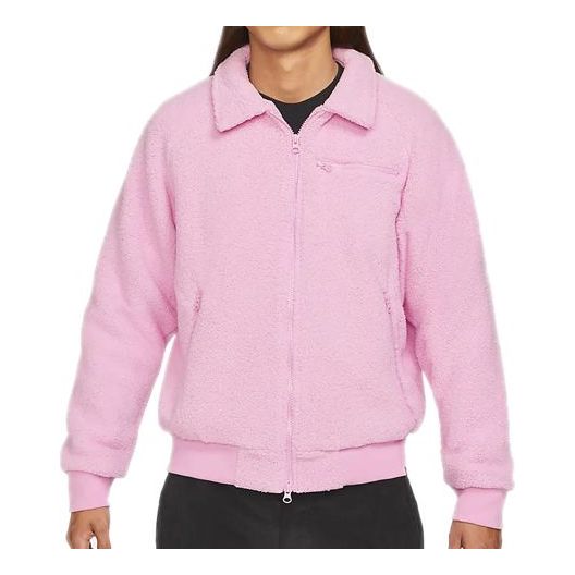 Nike SB Sherpa Solid Color Sports Skateboard Jacket Pink CK5286-629