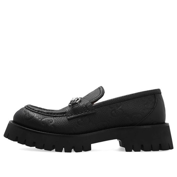 (WMNS) Gucci with Horsebit Leather Lug Loafers 'Core Black' 756501-AACJC-1000