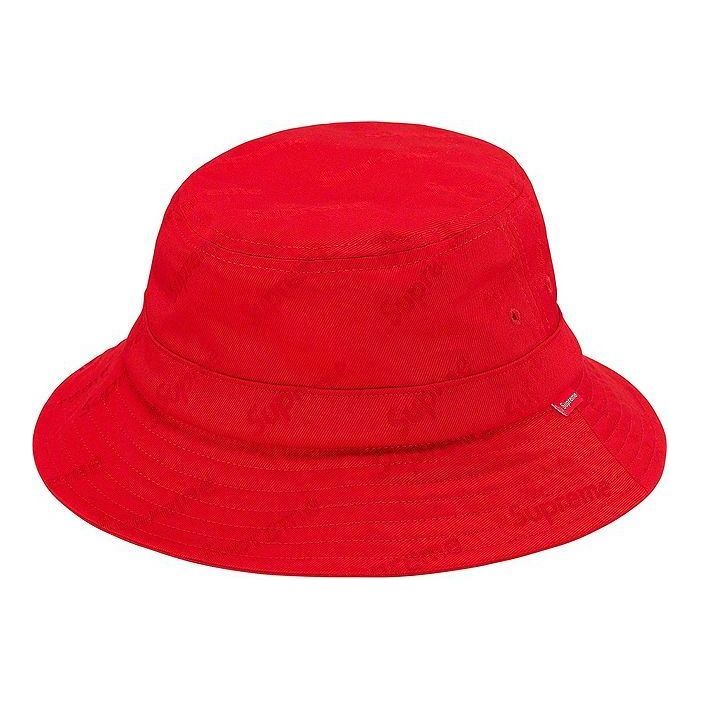 Supreme Jacquard Logos Twill Crusher 'Red' SUP-FW19-185