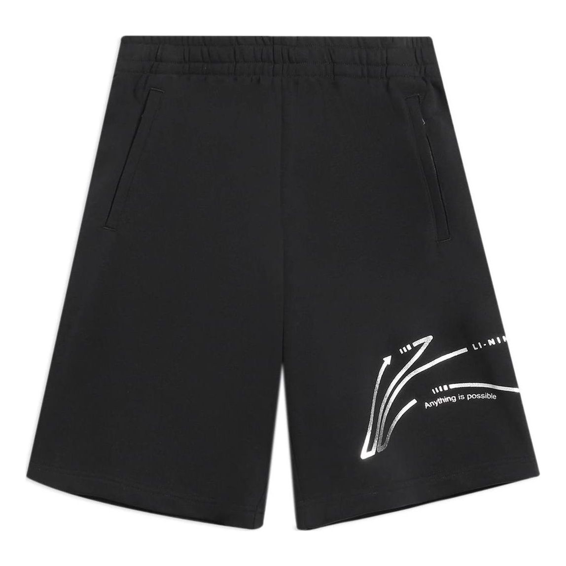 Li-Ning Graphic Loose Fit Shorts 'Black' AKSS981-1