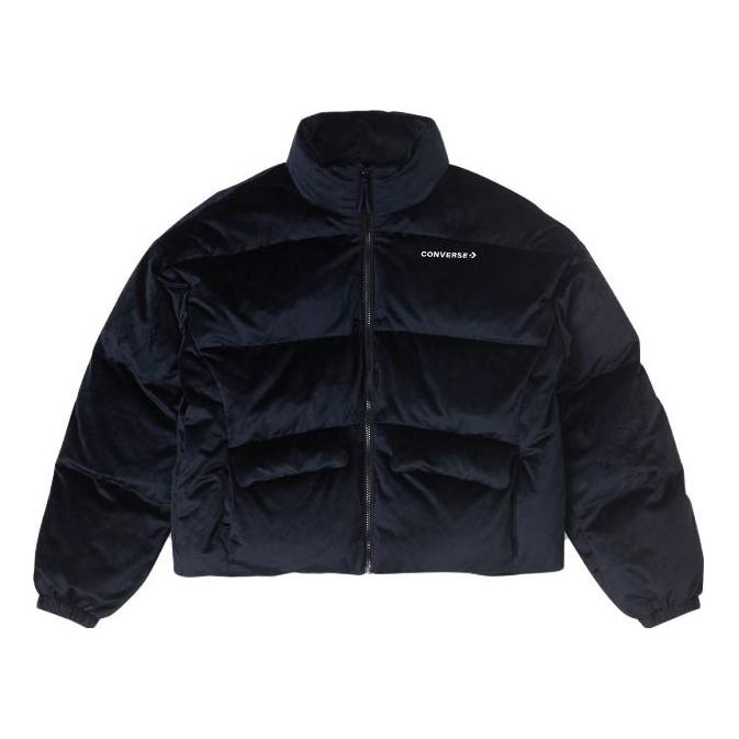 (WMNS) Converse Short Down Jacket 'Black' 10025222-A02