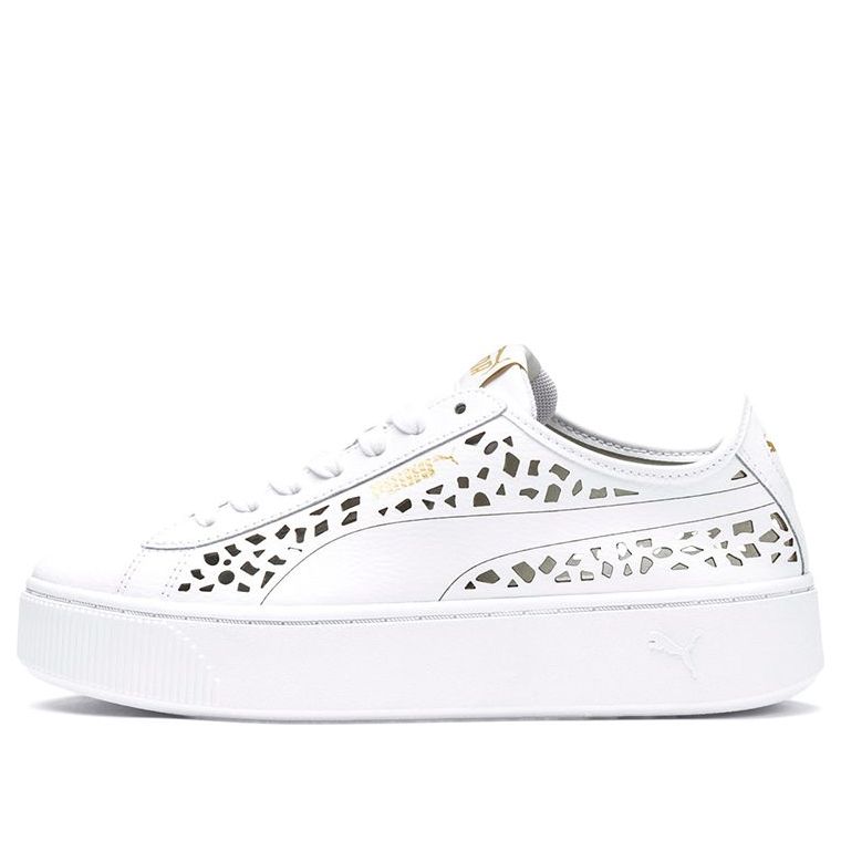 (WMNS) PUMA Vikky Stacked Laser Cut SoftFoam Sneakers White 369378-02