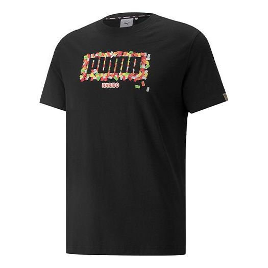 PUMA x HARIBO Unisex Printing Round-neck Tee Black 532794-01