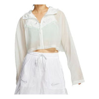 (WMNS) Nike Sportswear Jacket Coat 'White Green' CT0765-083
