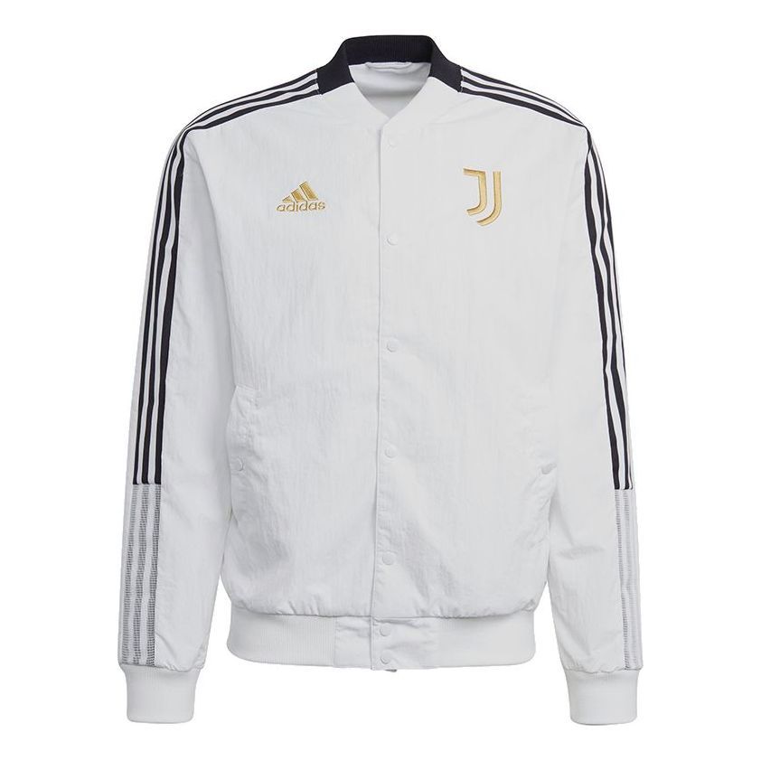 adidas Series Juve Cny Bomber Juventus Soccer/Football Sports Printing Jacket White GU6962