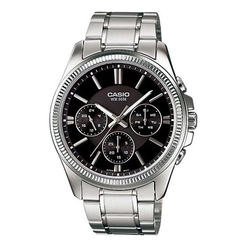 CASIO ENTICERSeries es Black Dial Black Analog LTP-2088D-1AV