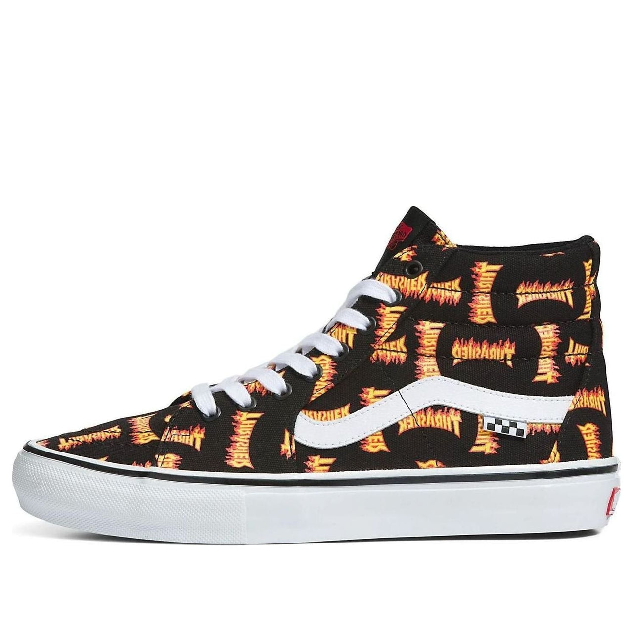 Thrasher x Vans Sk8-hi 'Black Yellow' VN0A5FCCBML
