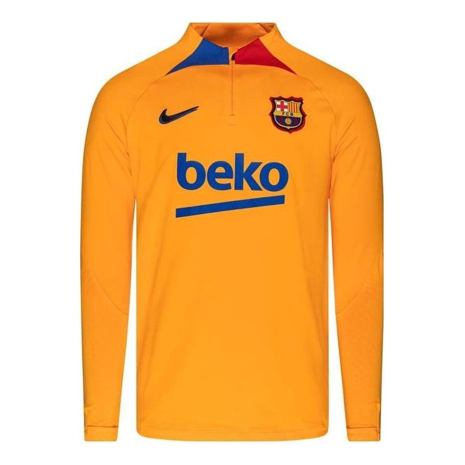 Nike FC Barcelona Strike Dri-FIT Soccer Drill Top 'Orange' DH7682-837