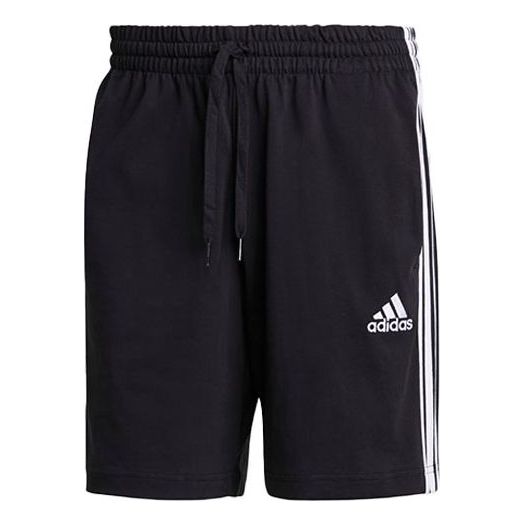 adidas M 3s Sj Sho Logo Printing Stripe Sports Training Shorts Black GK9988