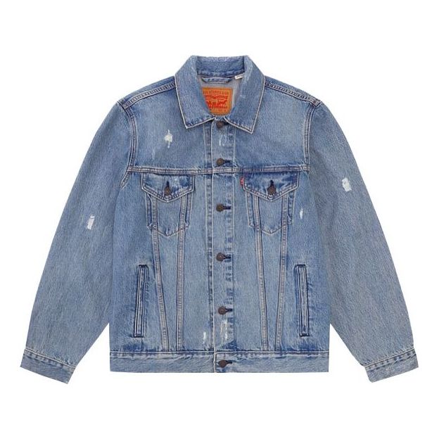 Men's Levis Design Button lapel Denim Jacket Denim 85248-0013