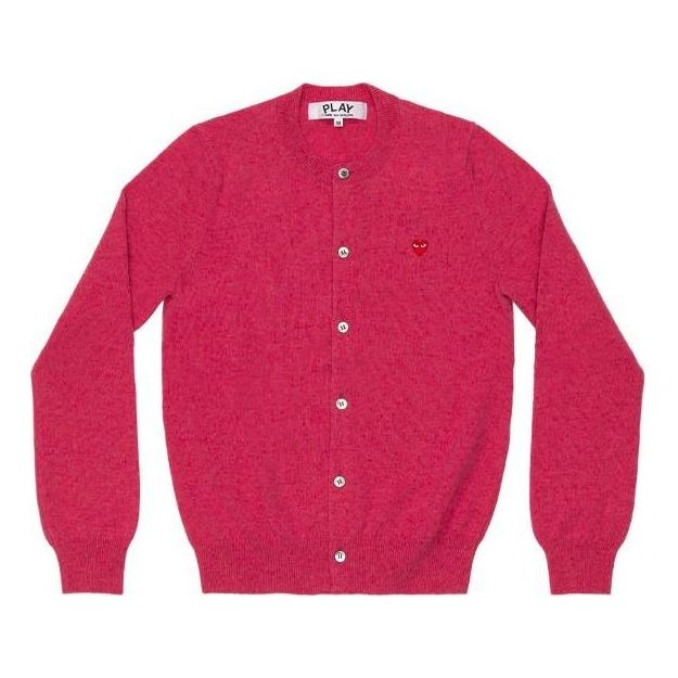 (WMNS) COMME des GARCONS PLAY Cardigan Red Emblem 'Pink' AZ-N079-051-4