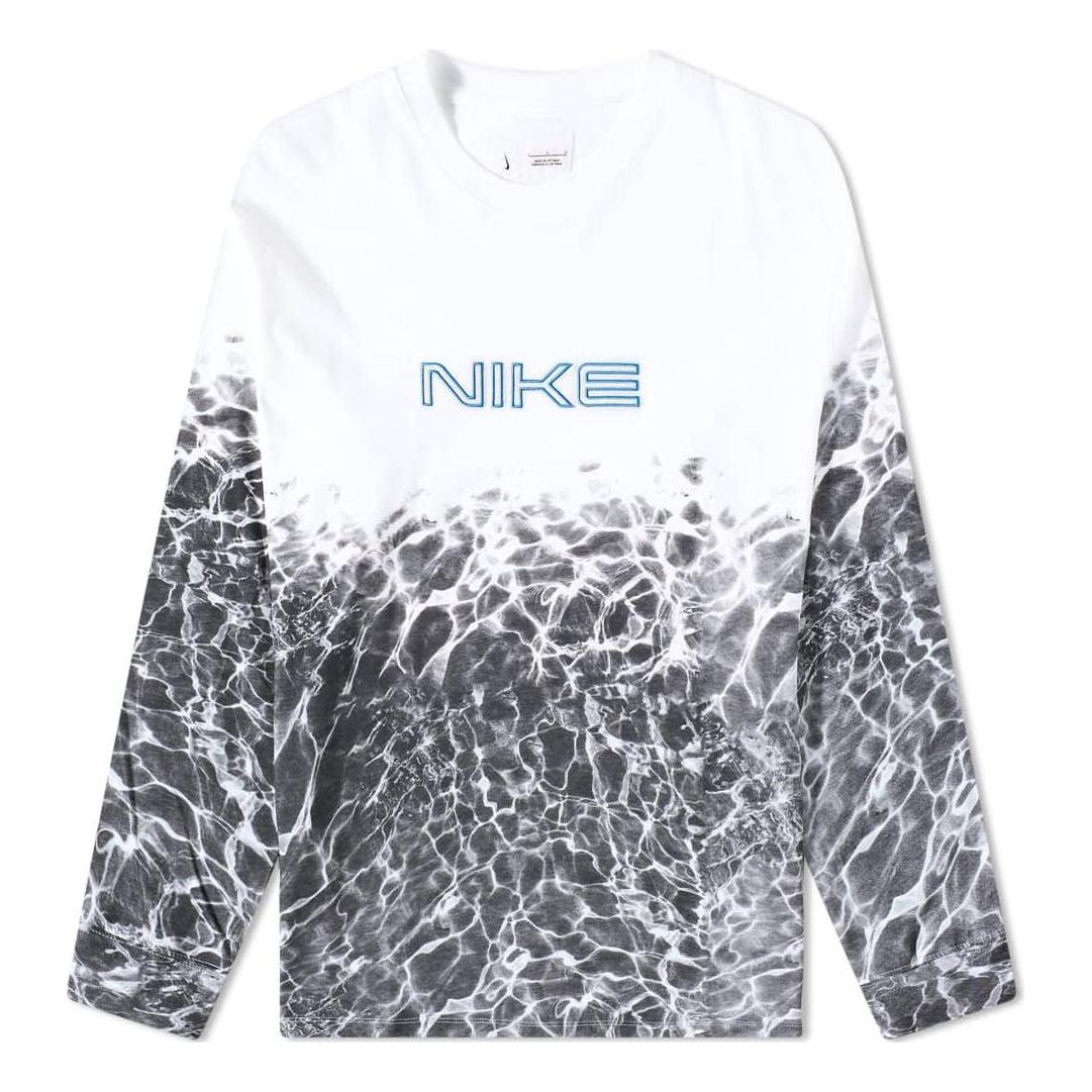 Nike NRG Kukini Long Sleeves T-Shirt 'White Black' FB3030-100