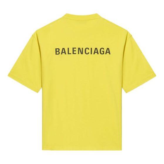 Balenciaga Medium Fit T-Shirt 'Yellow' 612966TIVG57440