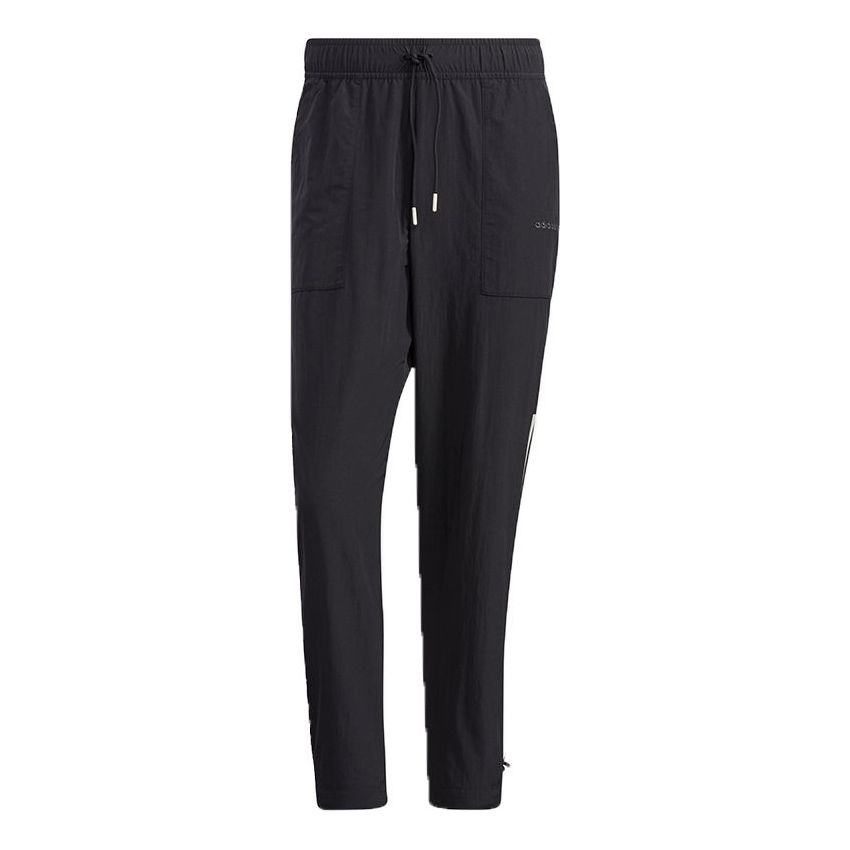 adidas neo M Sw Lw Tp Casual Sports Lacing Breathable Long Pants Black H57450
