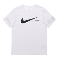 Nike Sportswear Swoosh Logo Cuff Short Sleeve White CK2253-100
