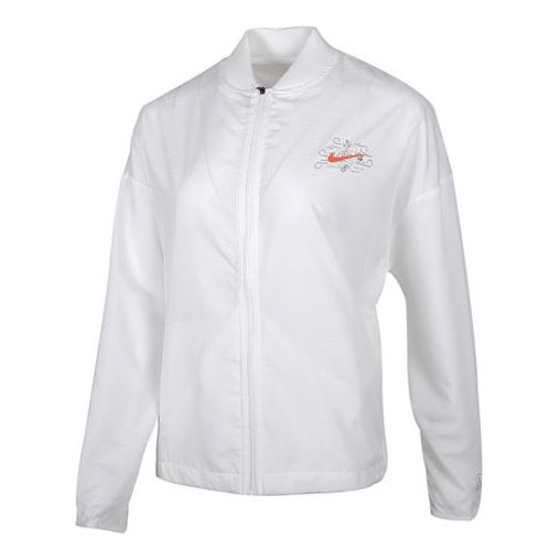 (WMNS) Nike Casual Outdoor Sports windbreaker White CI9338-100
