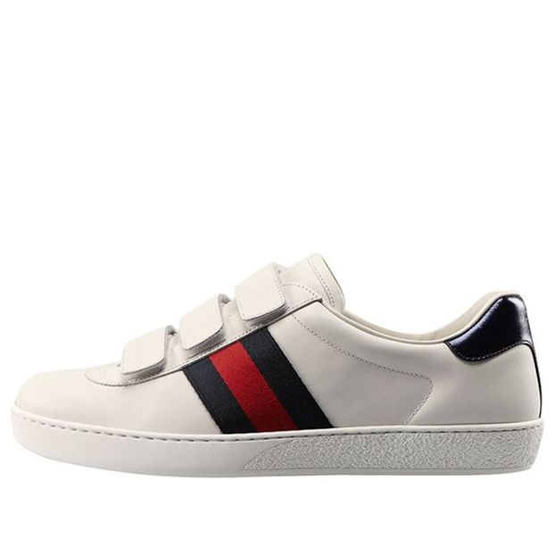 Gucci New Ace Grip-Strap Low 'White' 548699-DOPE0-9095