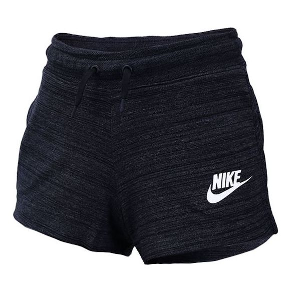 (WMNS) Nike Sportswear Av15 Knit Sports Drawstring Shorts Black 885388-010