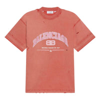 Balenciaga Maison Balenciaga T-Shirt Medium Fit 'Pink' 612966TLVJ16441