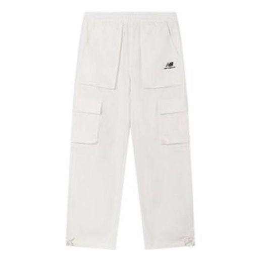 New Balance Logo Cargo Pants 'White Black' 5TC44643-IV