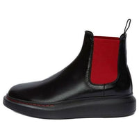 (WMNS) Alexander McQueen Hybrid Chelsea Boot 'Black Red' 586398WHX521066