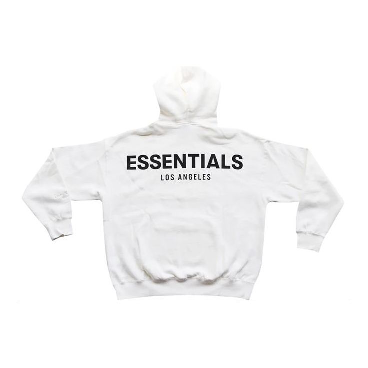 Fear of God Essentials Los angeles Hoodie 'White' FOG-FW19-123