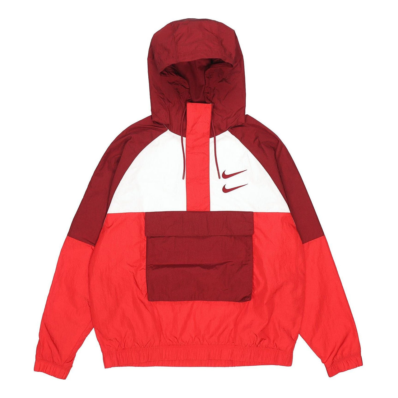 Men's NikeAs Nsw Swoosh Jkt Wvn Nfs Casual Sports Woven Jacket Red DJ0477-677