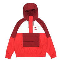 Men's NikeAs Nsw Swoosh Jkt Wvn Nfs Casual Sports Woven Jacket Red DJ0477-677