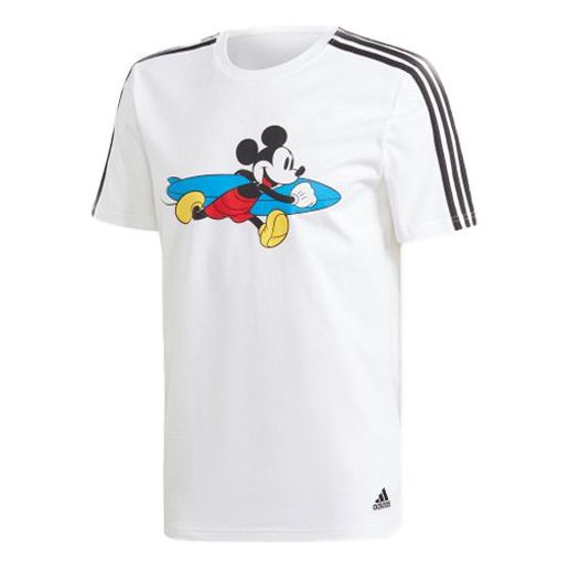 adidas Originals x Disney 3-stripe Tshirt 'Mickey Mouse White' GQ0902