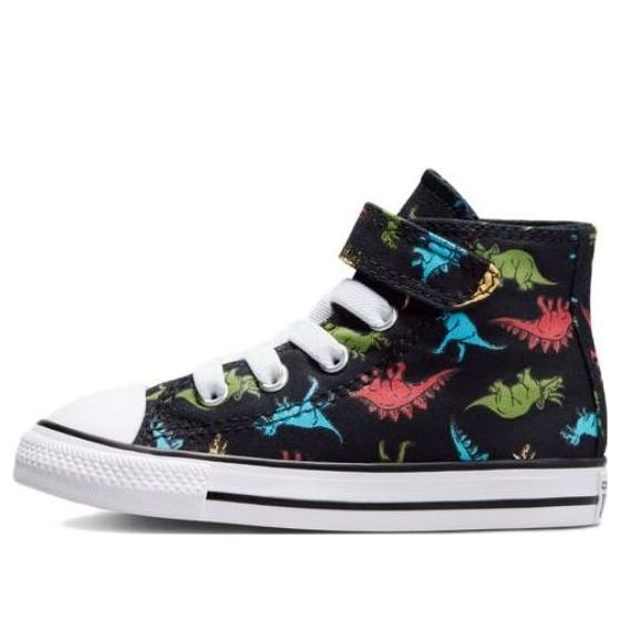 (TD) Converse Chuck Taylor All Star Easy-On Dinosaurs High Top 'Black' A02441C