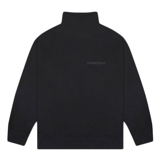 Fear of God Essentials FW20 Mock Neck Sweatshirt 'Black' FOG-FW20-331