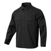 Converse Twill Long Sleeve Button Down 'Black' 10022012-A02