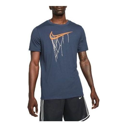 Nike Dri-fit Fran Swoosh Basket T-shirt 'Navy' DD9344-451