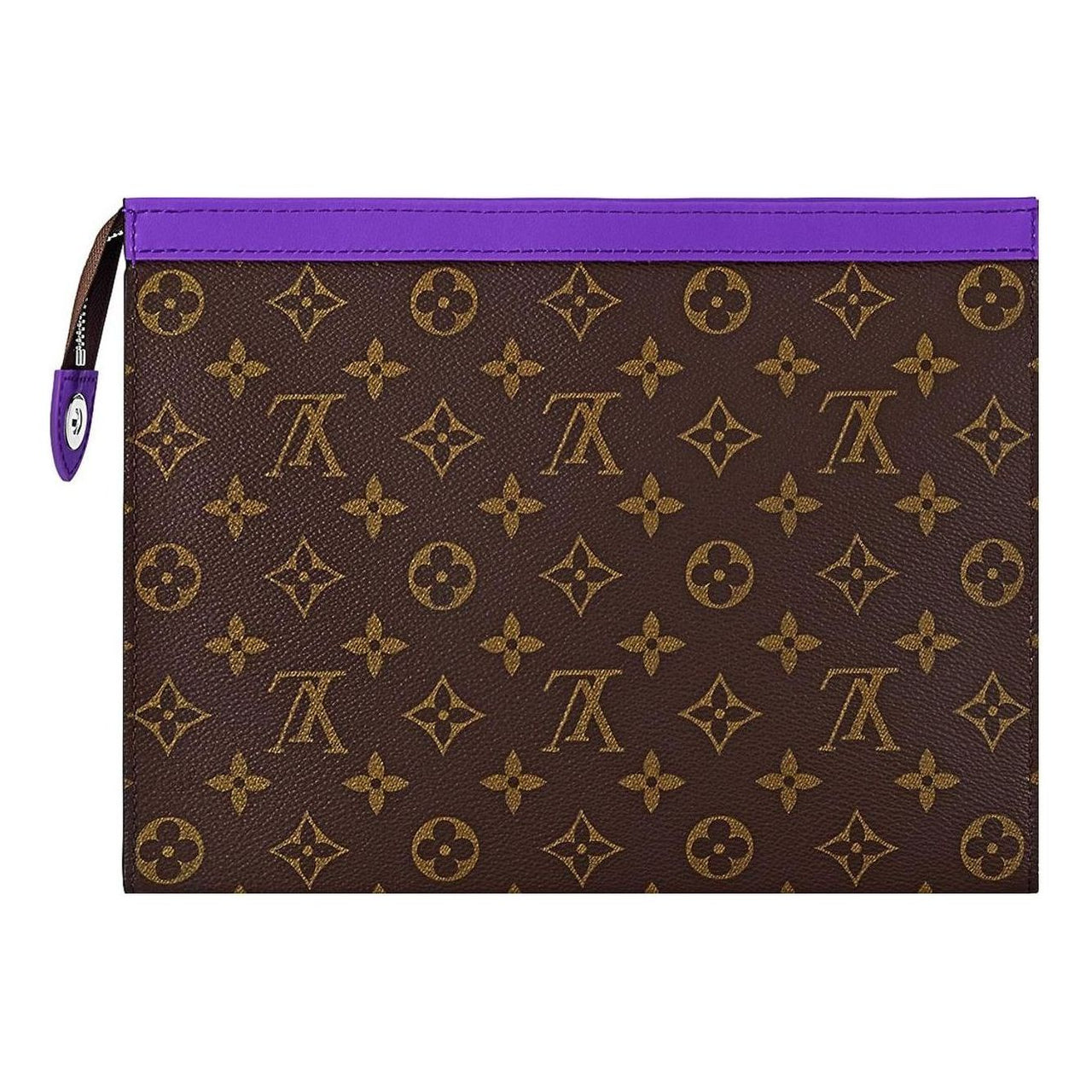 LOUIS VUITTON Pochette Voyage MM Monogram Macassar Canvas 'Violet' M82859