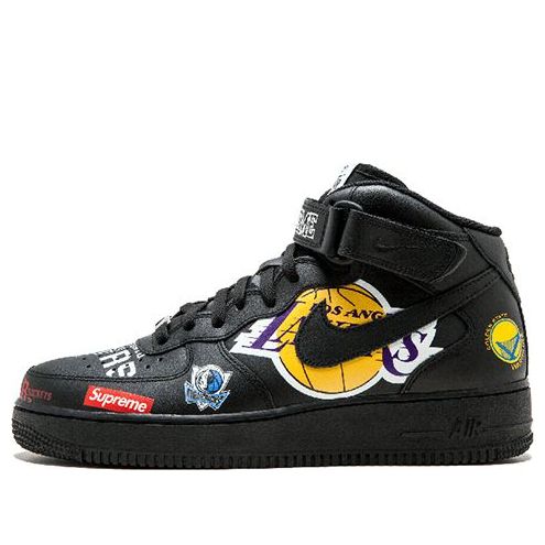 Nike x Supreme x NBA Air Force 1 Mid 07 'Black' AQ8017-001