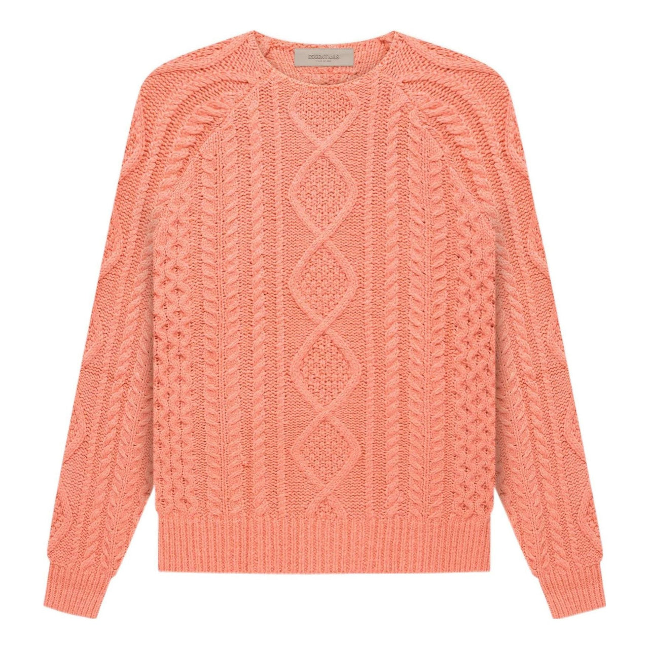 Fear of God Essentials FW22 Cable Knit 'coral' FOG-FW22-019